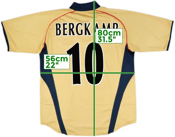2001-02 Arsenal Away Shirt Bergkamp #10 - 6/10 - (L)