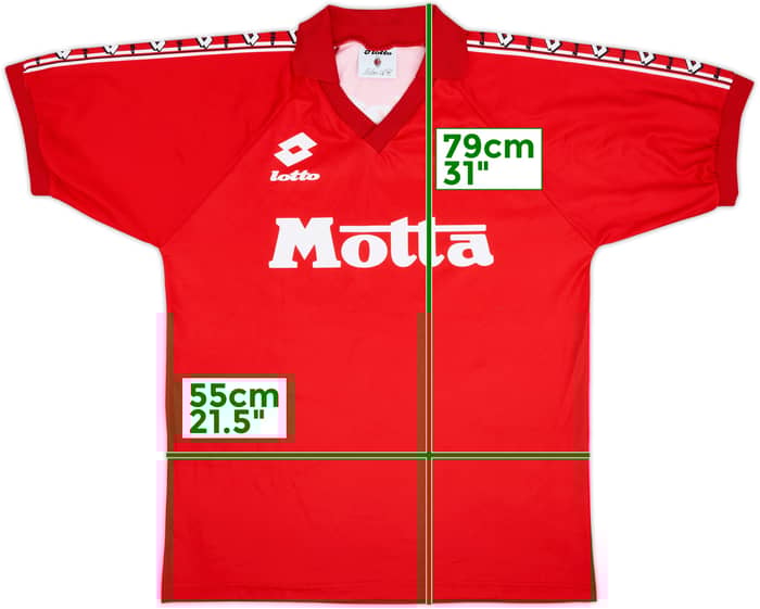 1995-96 AC Milan Lotto Training Shirt - 9/10 - (XL)