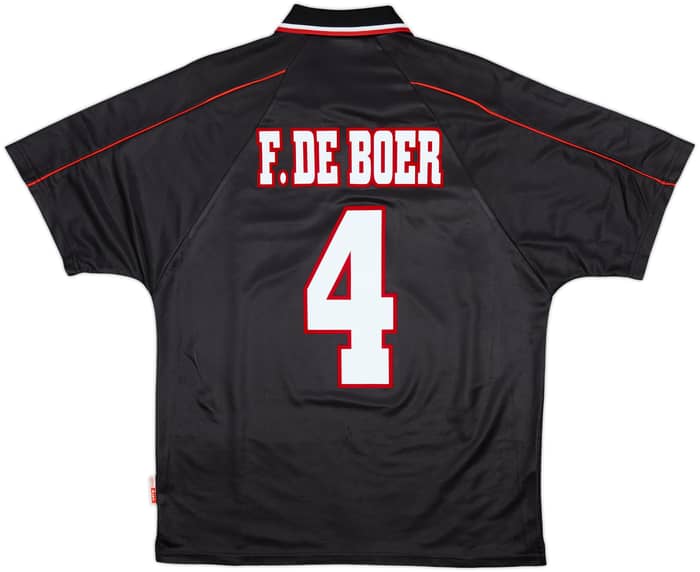 1998-99 Ajax Away Shirt F.De Boer #4 - 6/10 - (M)