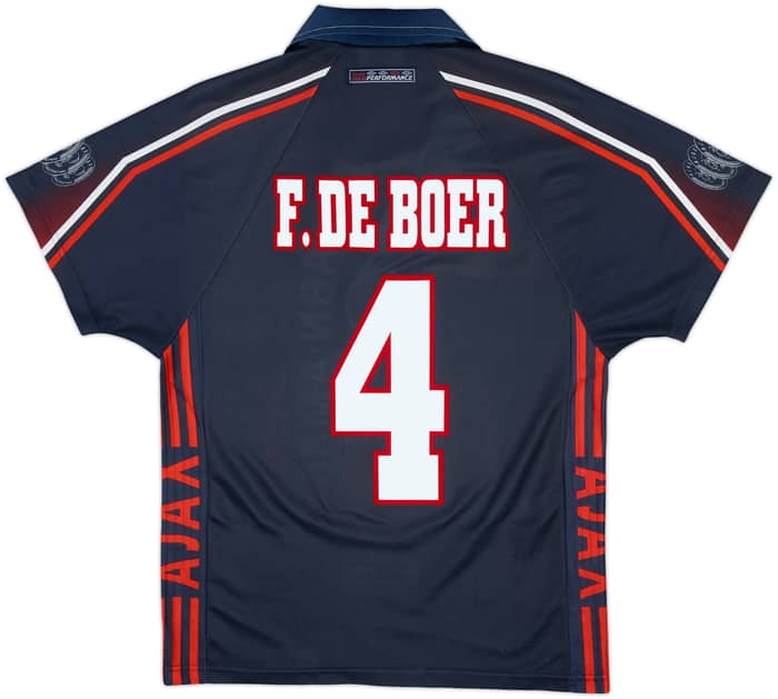 1997-98 Ajax Away Shirt F.De Boer #4 - 6/10 - (S)