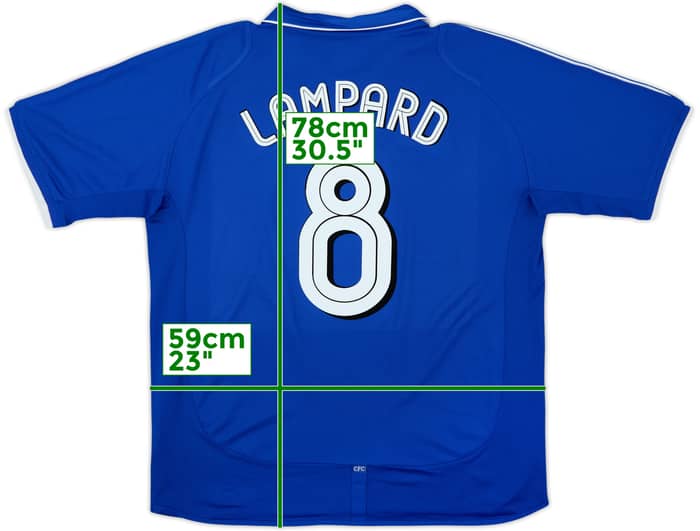 Camiseta de local del Chelsea 2001-03 Lampard #8 - 8/10 - (XL)