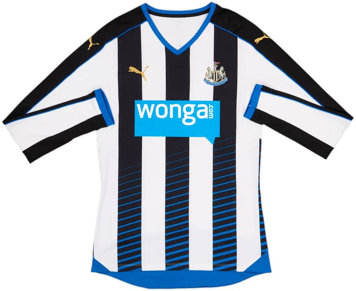 2014-15 Newcastle Player Issue ACTV Fit Home L/S Shirt Cisse #9 - 8/10 - (XL)
