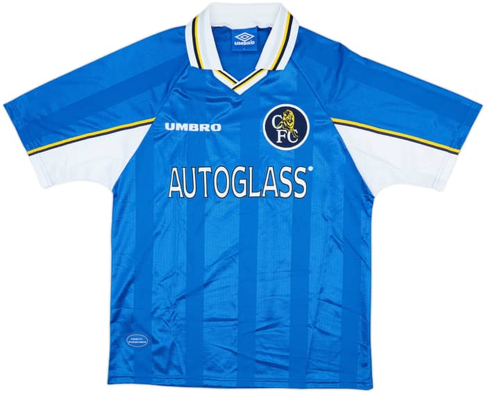 1997-99 Chelsea Home Shirt Zola #25 - 8/10 - (L)