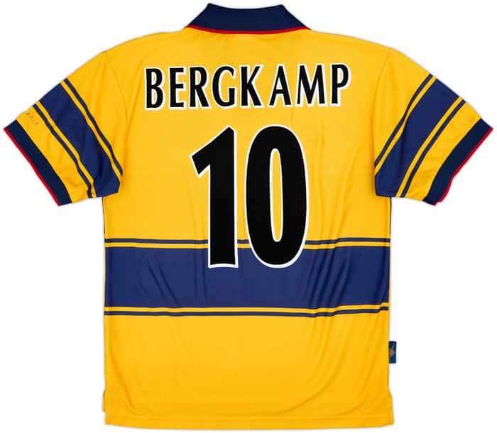 1997-99 Arsenal Away Shirt Bergkamp #10 - 7/10 - (M)