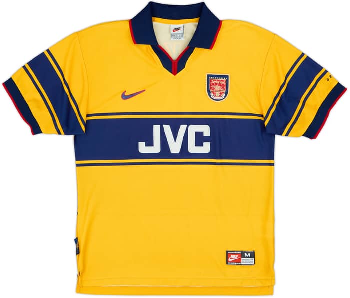1997-99 Arsenal Away Shirt Bergkamp #10 - 7/10 - (M)