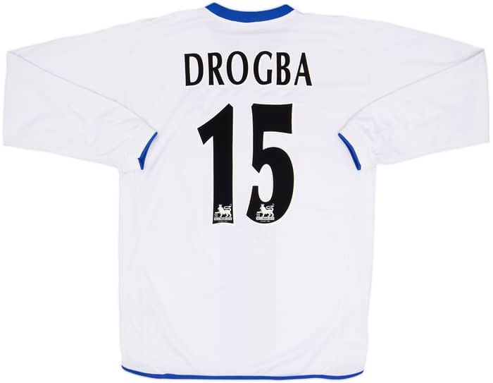 2003-05 Chelsea Away L/S Shirt Drogba #15 - 8/10 - (L)