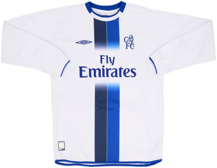 2003-05 Chelsea Away L/S Shirt Drogba #15 - 8/10 - (L)