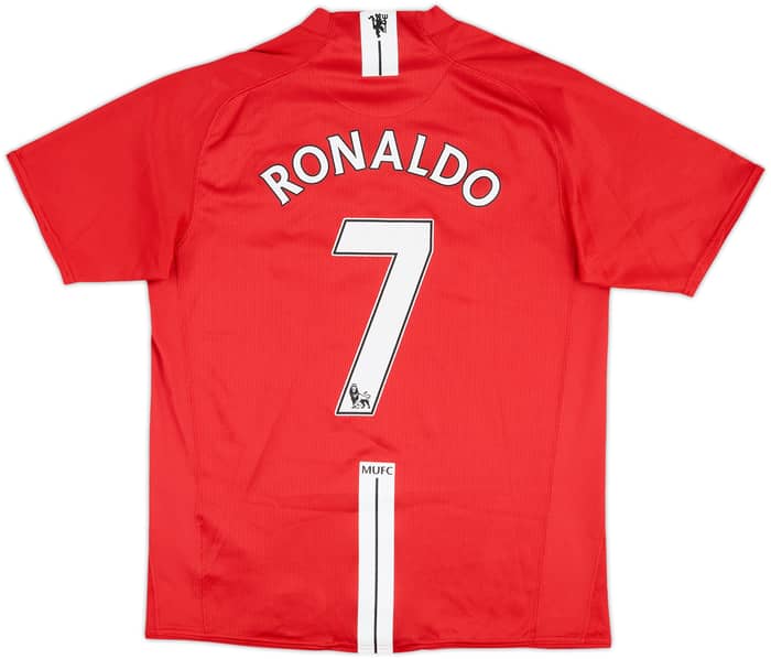 2007-09 Manchester United Home Shirt Ronaldo #7 - 8/10 - (M)