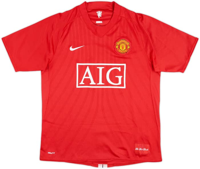 2007-09 Manchester United Home Shirt Ronaldo #7 - 8/10 - (M)