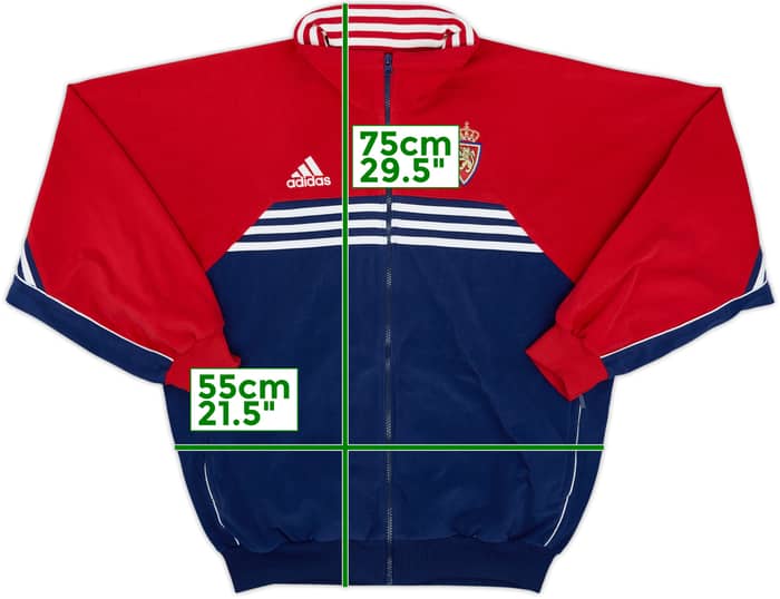1998-00 Real Zaragoza adidas Track Jacket - 8/10 - (M)