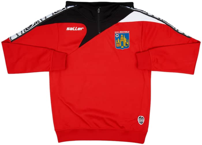 2014-15 Westerlo Saller Hooded 1/4 Zip Sweat Top - 10/10 - (S)