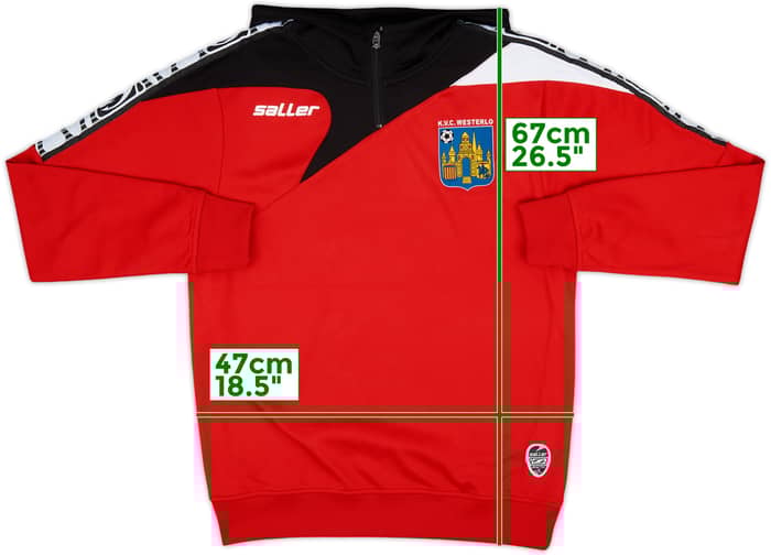 2014-15 Westerlo Saller Hooded 1/4 Zip Sweat Top - 10/10 - (S)