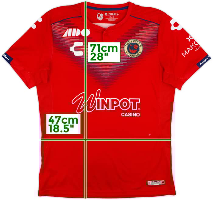 2019-20 Tiburones Rojos Veracruz Home Shirt - 6/10 - (M)
