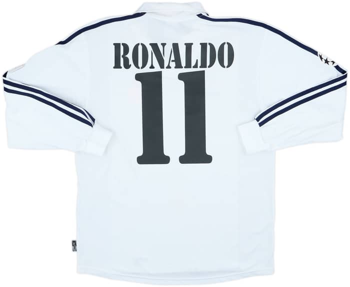 2002-03 Real Madrid Centenary Home L/S Shirt Ronaldo #11 - 5/10 - (M)
