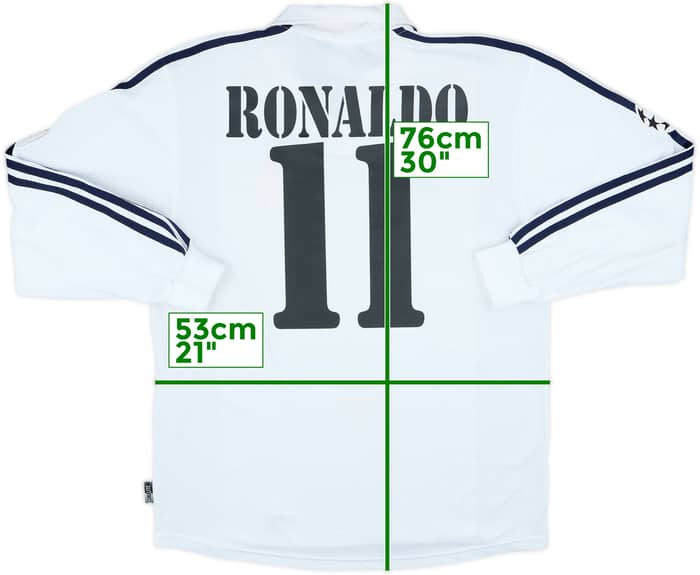 2002-03 Real Madrid Centenary Home L/S Shirt Ronaldo #11 - 5/10 - (M)