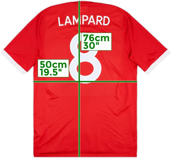 2010-11 England 'South Africa' Away Shirt Lampard #8 - 9/10 - (L)