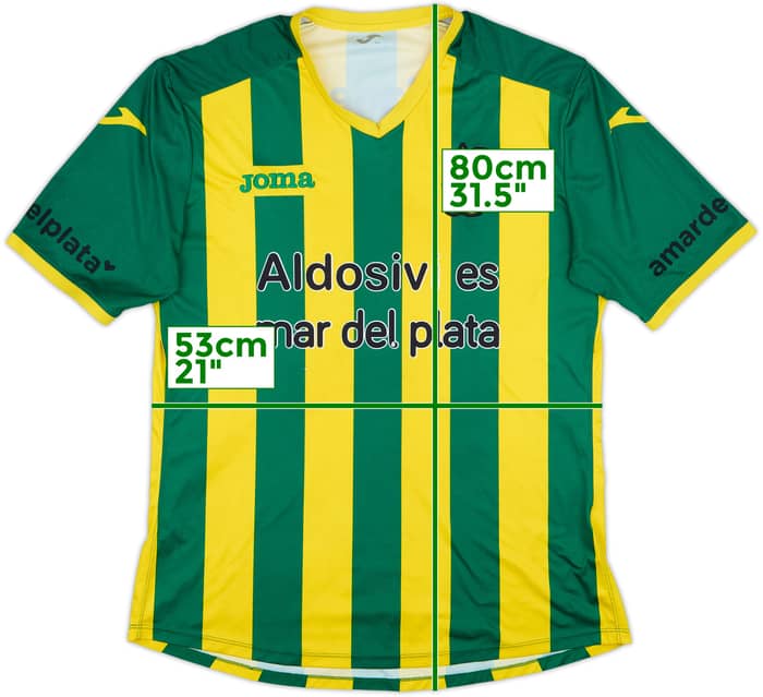 2014-15 Club Atletico Aldosivi Home Shirt - 4/10 - (XXL)