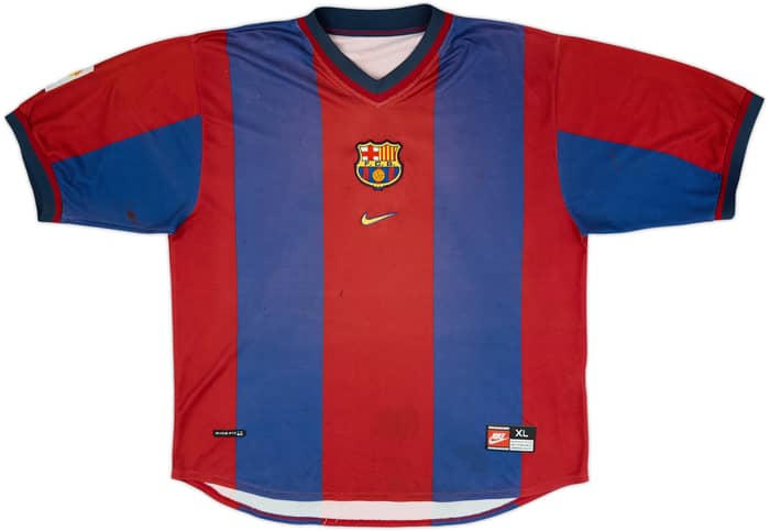 1998-00 Barcelona Home Shirt Rivaldo #11 - 5/10 - (XL)