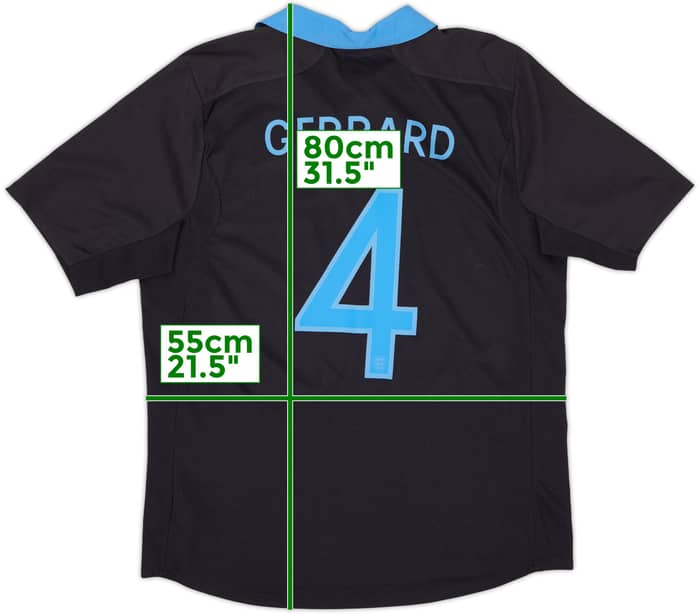 2011-12 England Away Shirt Gerrard #4 - 8/10 - (L)