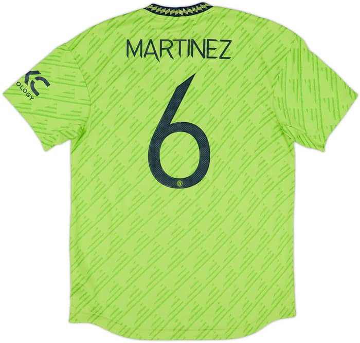 2022-23 Manchester United Authentic Third Shirt Martinez #6 - 8/10 - (L)