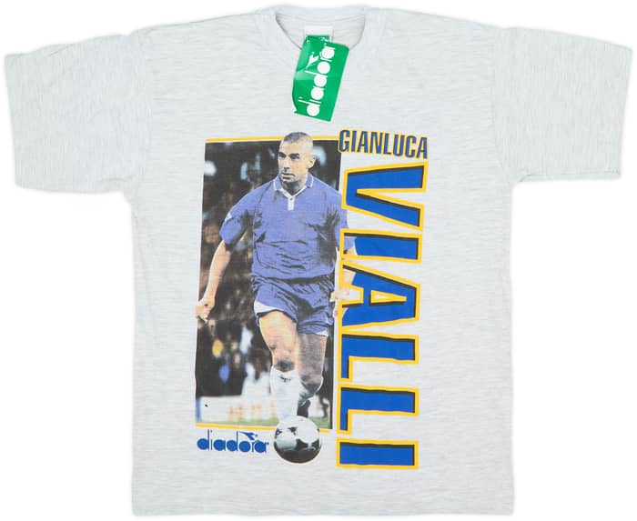 1996 Diadora 'Gianluca Vialli' Graphic Tee Vialli #9 (XL.Boys)