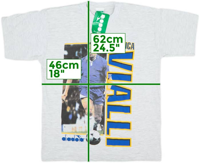 1996 Diadora 'Gianluca Vialli' Graphic Tee Vialli #9 (XL.Boys)