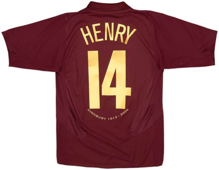 2005-06 Arsenal Camiseta de local Henry #14 - 8/10 - (S)