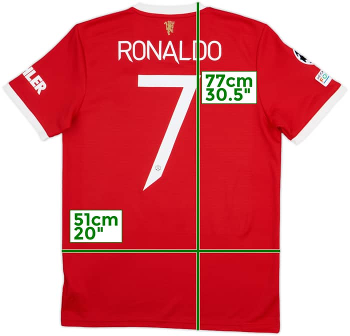 2021-22 Manchester United Home Shirt Ronaldo #7 - 9/10 - (M)
