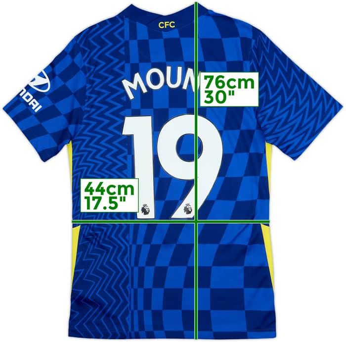 2021-22 Chelsea Home Shirt Mount #19 - 8/10 - (S)