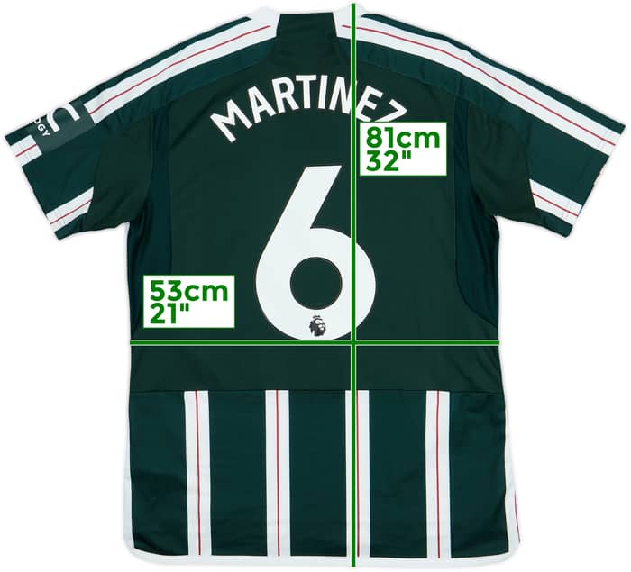 2023-24 Manchester United Away Shirt Martinez #6 - 8/10 - (L)