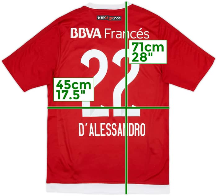2016-17 River Plate Away Shirt D'Alessandro #22 - 6/10 - (S)