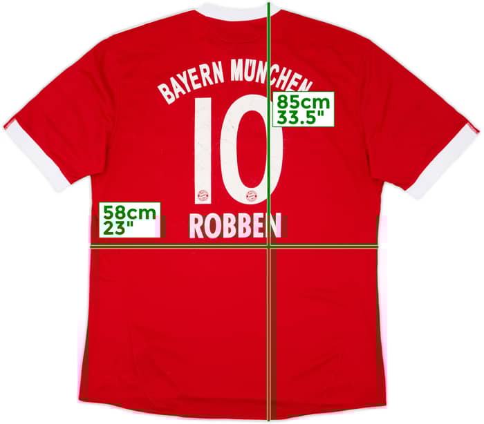 2009-10 Bayern Munich Home Shirt Robben #10 - 6/10 - (XXL)