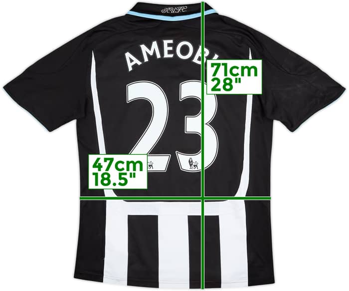 2007-09 Newcastle Home Shirt Ameobi #23 - 8/10 - (S)