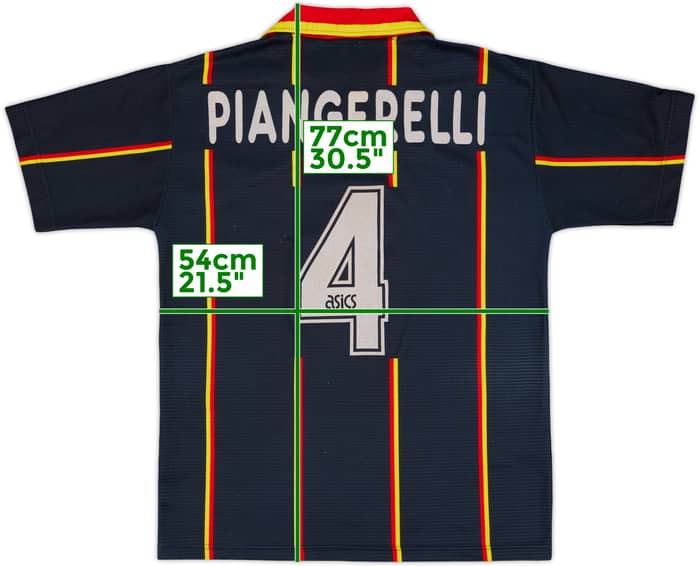 1997-98 Lecce Third Shirt Piangerelli #4 - 6/10 - (L)