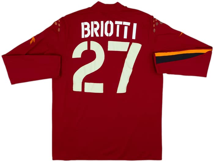 2004-05 Roma Home L/S Shirt Briotti #27 - 4/10 - (XL)