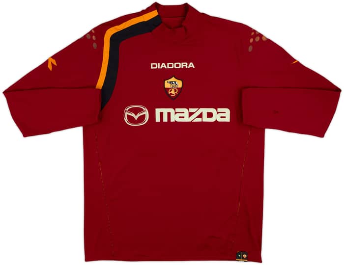 2004-05 Roma Home L/S Shirt Briotti #27 - 4/10 - (XL)
