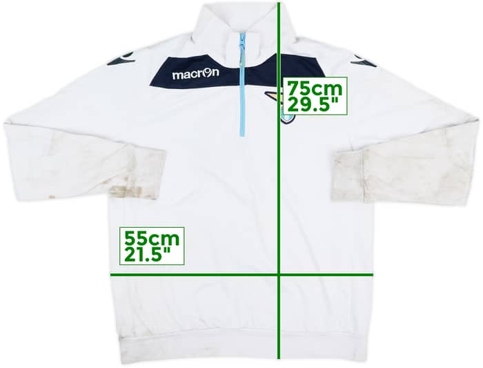 2014-15 Lazio Macron 1/4 Zip Drill Top - 3/10 - (L)