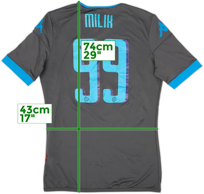 2015-16 Napoli Authentic Away Shirt Milik #99 - 3/10 - (M)