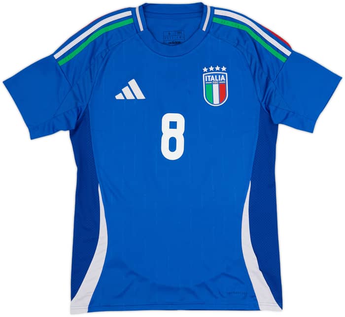 2024-25 Italy Home Shirt Jorginho #8 - 8/10 - (S)