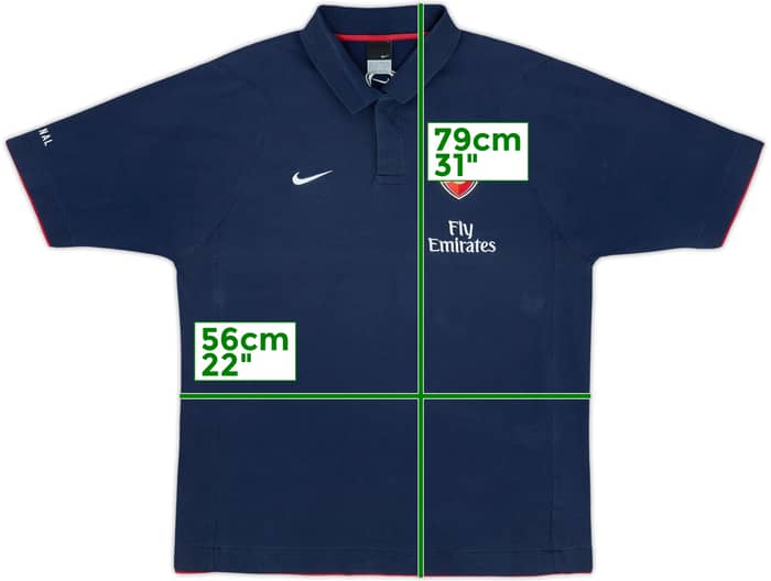 2006-07 Arsenal Nike Polo Shirt - 7/10 - (XL)
