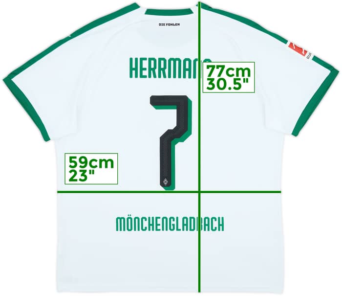 2018-19 Borussia Monchengladbach Home Shirt Herrmann #7 - 10/10 - (XXL)