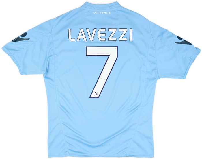 2009-10 Napoli Home Shirt Lavezzi #7 - 5/10 - (M)