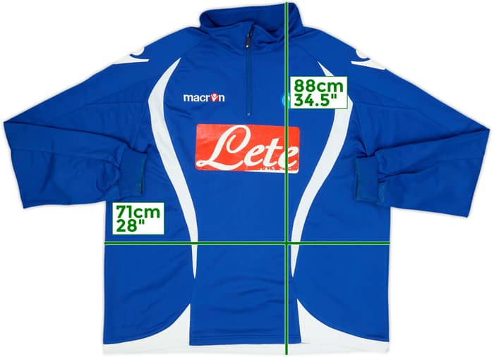 2009-10 Napoli Macron 1/4 Zip Drill Top - 6/10 - (3XL)