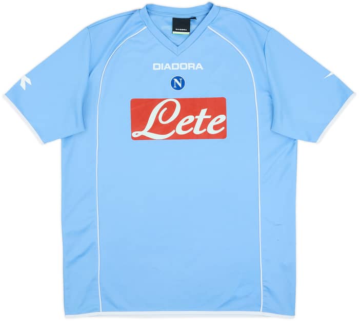 2006-07 Napoli Basic Home Shirt - 8/10 - (XL)