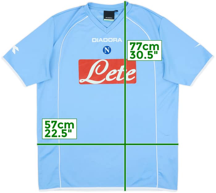 2006-07 Napoli Basic Home Shirt - 8/10 - (XL)