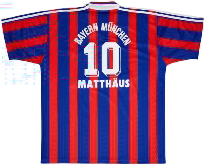 1995-97 Bayern Munich Home Shirt Matthaus #10 - 7/10 - (XXL)