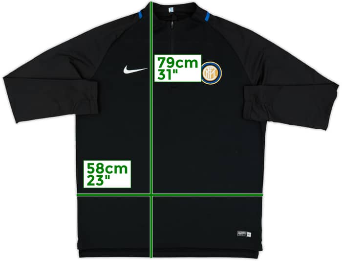 2017-18 Inter Milan Nike 1/4 Zip Training Top - 8/10 - (XL)