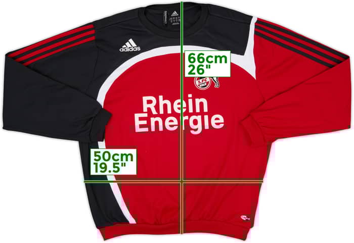 2007-08 FC Koln adidas Sweat Top - 5/10 - (M/L)