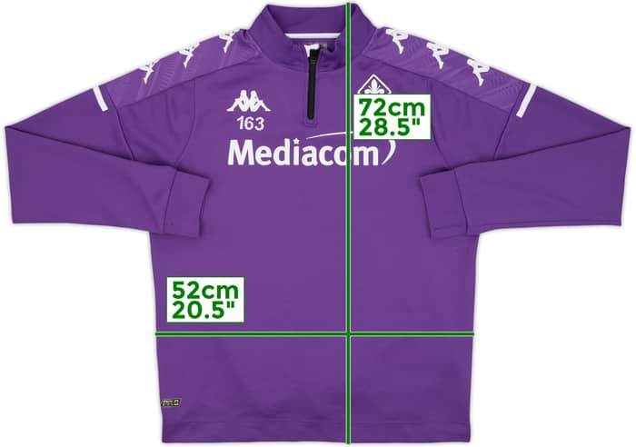 2020-21 Fiorentina Kappa 1/4 Zip Drill Top 163 - 6/10 - (L)