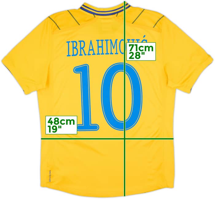 2012-13 Sweden Home Shirt Ibrahimovic #10 - 10/10 - (M)